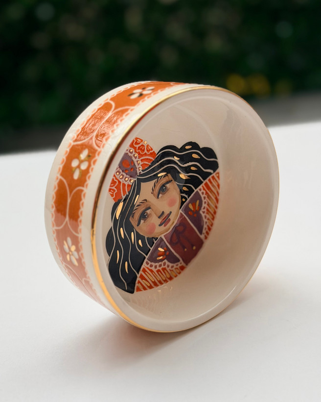 کاسه تو در تو طرح قجری