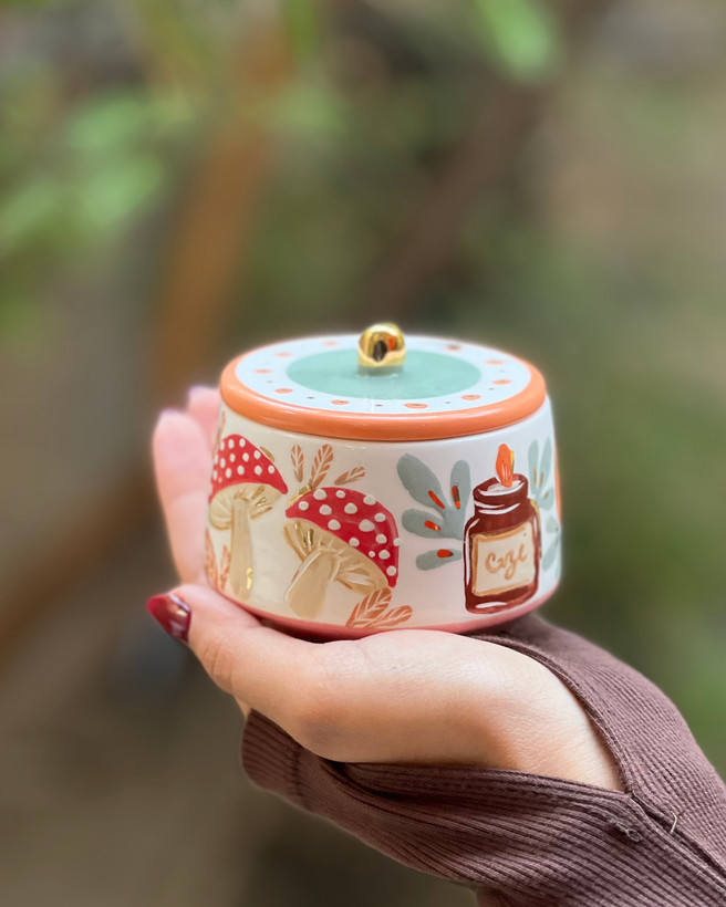 قندان طرح قارچ